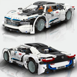 tech expert moc bmw i8 super racing car bricks toy 92016
