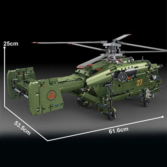 tech military armed ka27 attack helicopter bricks toy tech military armed ka27 attack helicopter bricks toy