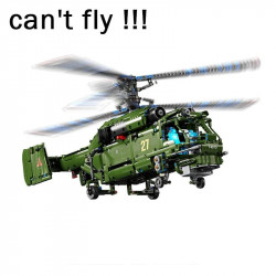 tech military armed ka27 attack helicopter bricks toy