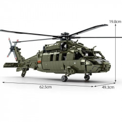 tech military armed z20 attack helicopter bricks toy