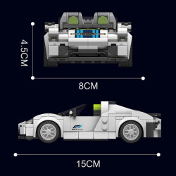 tech mini porsche 918 speed champions bricks toy