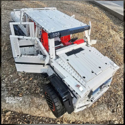 tech moc 13061 rc mercedes benz g700 suv car bricks toys