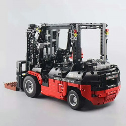 tech moc 13106 rc app city forklift loader truck bricks toy