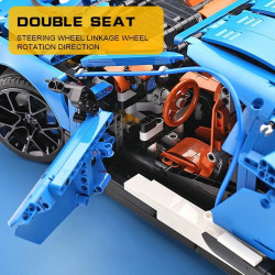 tech moc 13125 bugatti divo racing car bricks toys