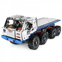 tech moc 13144 app motorized heavy tow truck bricks toy