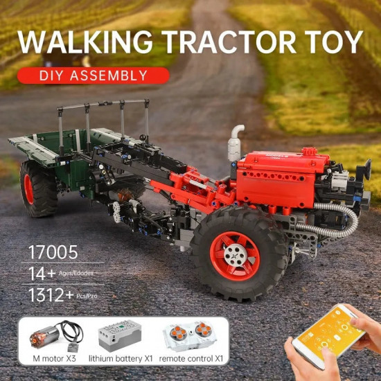 tech moc 17005 app motorized rc farm tractor bricks toy tech moc 17005 app motorized rc farm tractor bricks toy