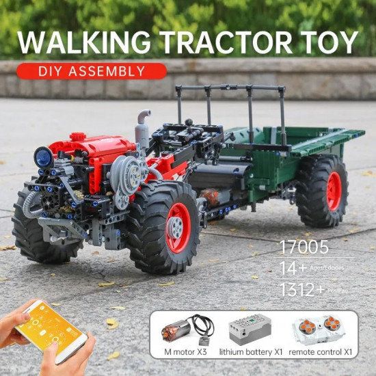 tech moc 17005 app motorized rc farm tractor bricks toy tech moc 17005 app motorized rc farm tractor bricks toy