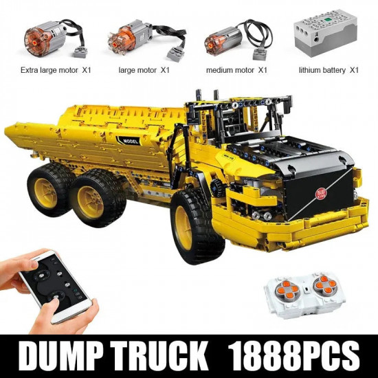tech moc 17010 motorized rc custom dump truck bricks toys tech moc 17010 motorized rc custom dump truck bricks toys