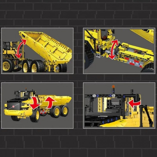 tech moc 17010 motorized rc custom dump truck bricks toys tech moc 17010 motorized rc custom dump truck bricks toys