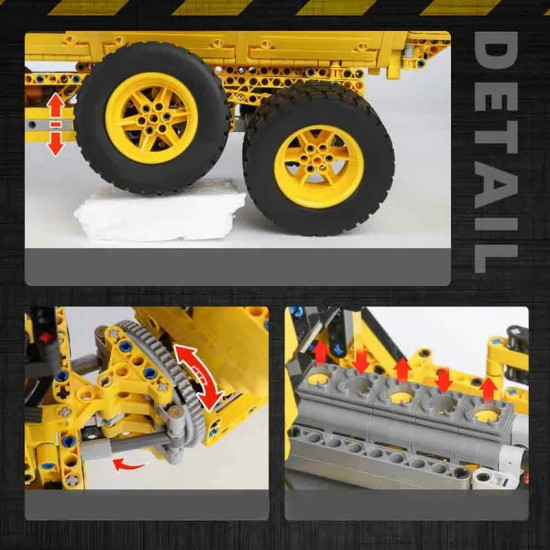 tech moc 17010 motorized rc custom dump truck bricks toys tech moc 17010 motorized rc custom dump truck bricks toys