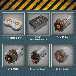 tech moc 17028 app rc fire service rescue truck bricks toy