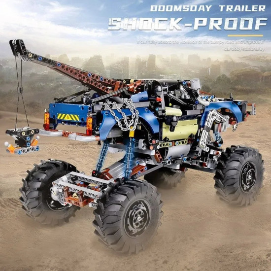 tech moc 18006 app rc rebel tow pickup truck bricks toy tech moc 18006 app rc rebel tow pickup truck bricks toy