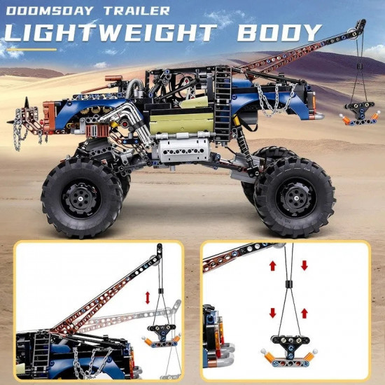 tech moc 18006 app rc rebel tow pickup truck bricks toy tech moc 18006 app rc rebel tow pickup truck bricks toy