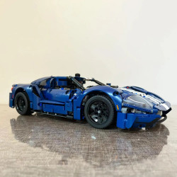 tech moc 2022 ford gt racing sports car bricks toy