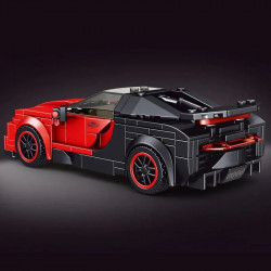 tech moc 27027 mini red racing sports car bricks toy
