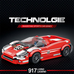 tech moc 680 porsche 917 super racing car bricks toy