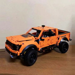 tech moc a55355 ford f-150 raptor pickup truck bricks toy