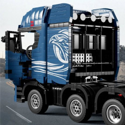 tech moc app motorized rc trailer s truck bricks toy