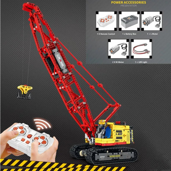 tech moc app rc motorized crawler crane bricks toy tech moc app rc motorized crawler crane bricks toy