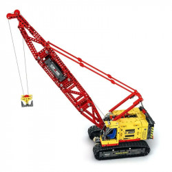 tech moc app rc motorized crawler crane bricks toy