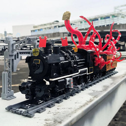 tech moc assembled unlimited train bricks toys