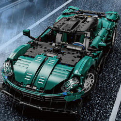 tech moc aston martin super sports car bricks toy
