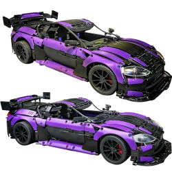 tech moc aston vantage gt3 concept sports car bricks toy