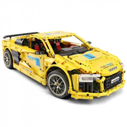 tech moc audi r8 v10 roadster racing car bricks toy 13127