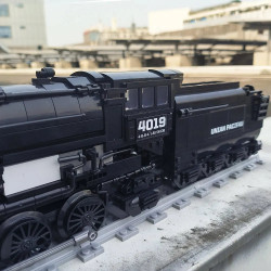 tech moc big boy simulation city train bricks toy
