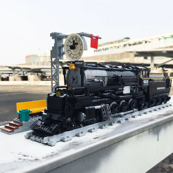 tech moc big boy simulation city train bricks toy tech moc big boy simulation city train bricks toy