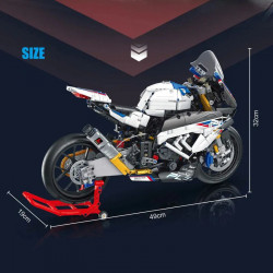 tech moc bmw ph4 sport motorcycle bricks toys 672102