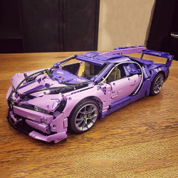 tech moc bugatti chiron racing sports car mini bricks toy