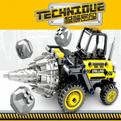 tech moc city drilling truck machine bricks toys 7012000