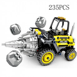 tech moc city drilling truck machine bricks toys 7012000