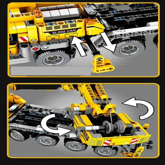 tech moc city lifting crane truck bricks toys tech moc city lifting crane truck bricks toys
