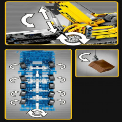tech moc city lifting crane truck bricks toys