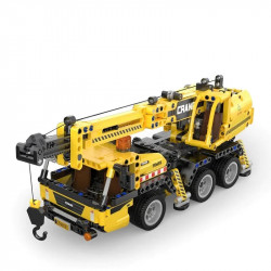 tech moc city mobile crane truck bricks toys c65005