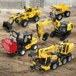 tech moc city wheel loader bulldozer bricks toys c65004