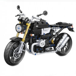 tech moc classic heritage motorcycle bricks toy 7052