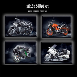 tech moc classic ktm 390 duke motorcycle bricks toy