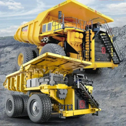 tech moc cr240e mining dump truck bricks toy