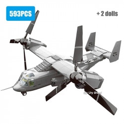 tech moc creator boeing v22 bell osprey bricks toys jx006