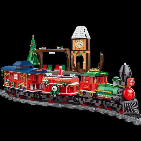 tech moc expert rc city christmas train bricks toy tech moc expert rc city christmas train bricks toy