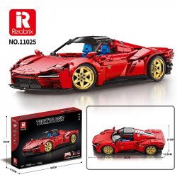 tech moc ferrari daytona sp3 11025 hyper racing car bricks toy