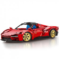 tech moc ferrari daytona sp3 11025 hyper racing car bricks toy