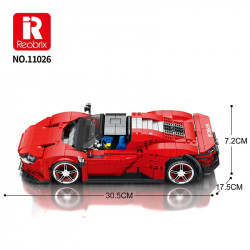 tech moc ferrari daytona sp3 11026 super racing car bricks toy