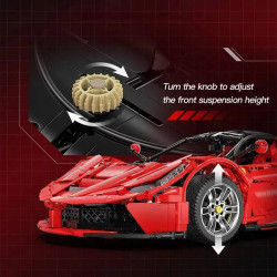 tech moc ferrari laferrari super racing hyper car bricks toy