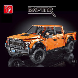 tech moc ford f-150 raptor pickup truck bricks toys t5014