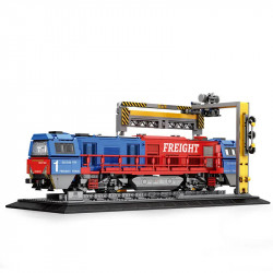 tech moc g2000 european freight train bricks toy