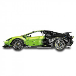tech moc green concept sports car bricks toys t5028